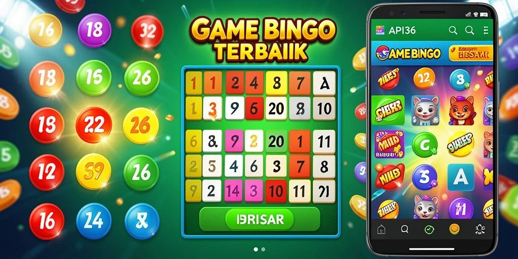 Tampilan gameplay Bingo yang seru dan interaktif di API36.