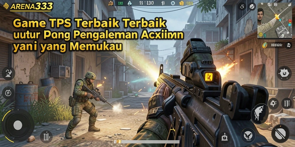 Screenshot ARENA333 menampilkan aksi seru dalam permainan TPS.