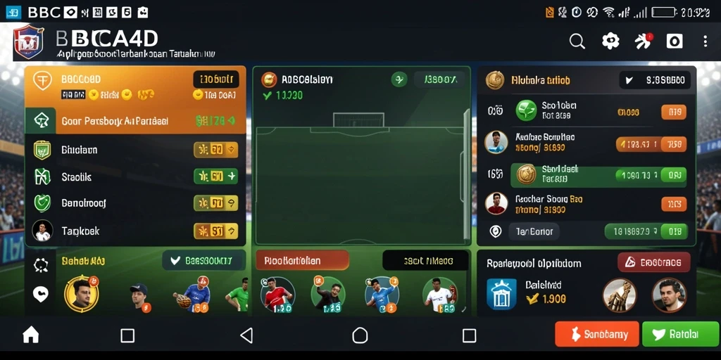 Tampilan gameplay yang menarik dari aplikasi Sportsbook BBCA4D.