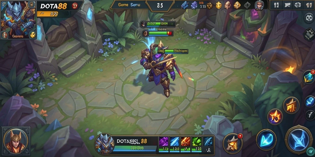 Tampilan gameplay DOTA88 yang mengasyikkan dan penuh warna.