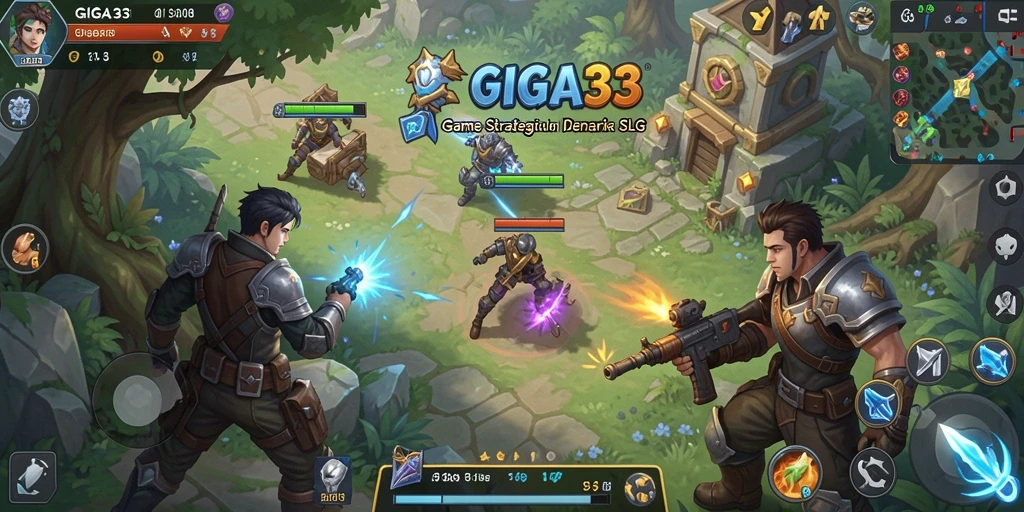 Tampilan gameplay SLG yang epik dan menantang di GIGA33.