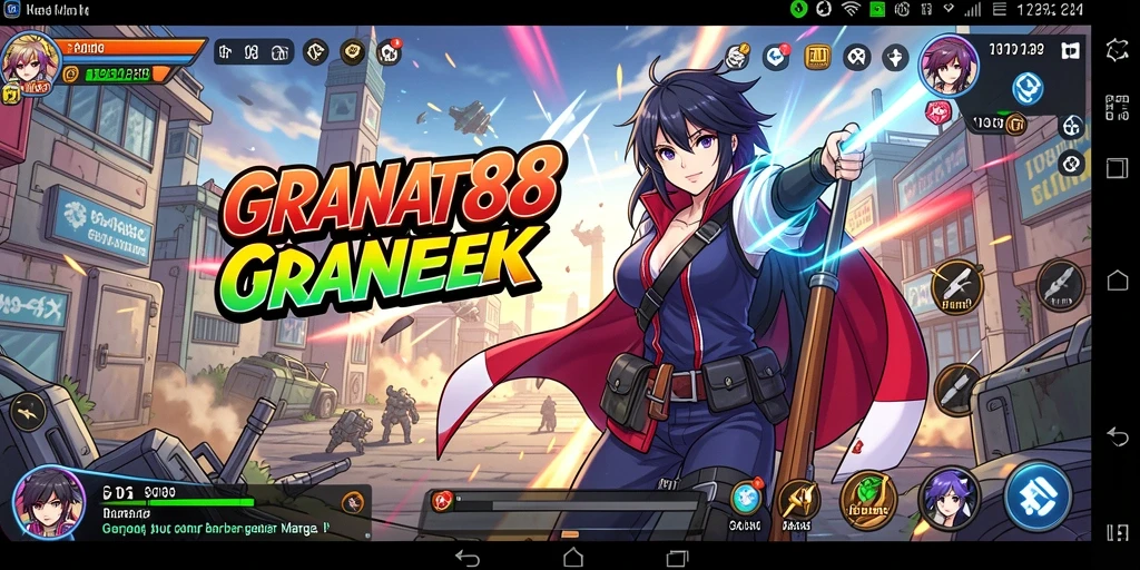 Tampilan gameplay GRANAT88 yang menarik dengan karakter anime.