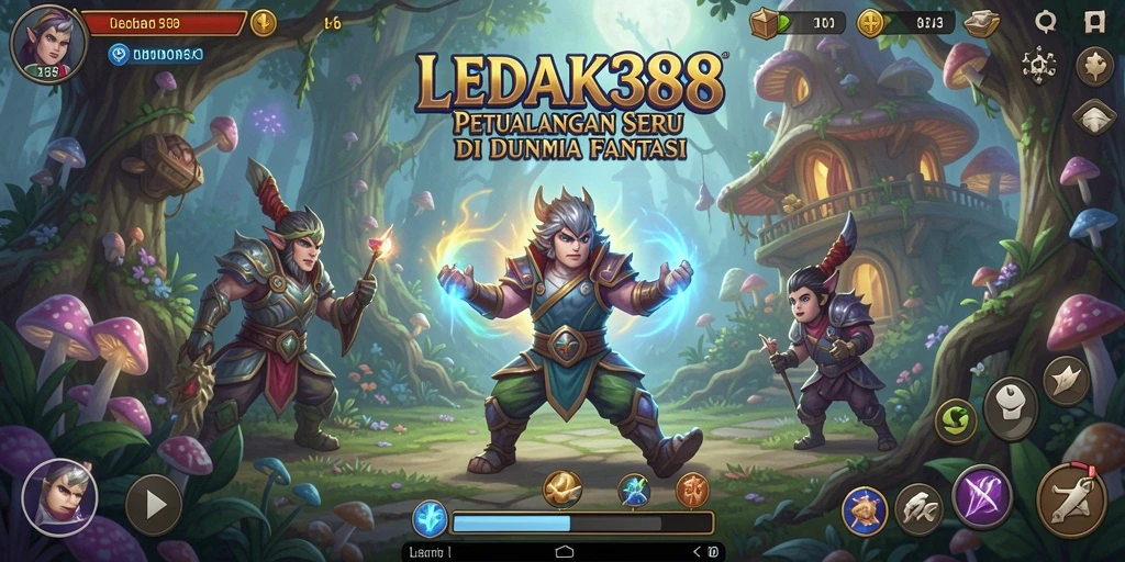Tangkapan layar LEDAK388 menampilkan aksi petualangan yang mendebarkan.