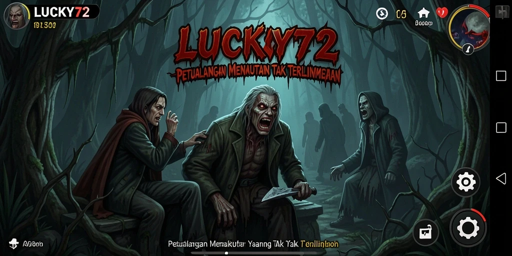 Tampilan menakutkan dalam gameplay LUCKY72 yang penuh ketegangan.