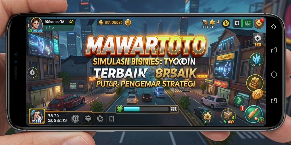 Tampilan gameplay <strong>MAWARTOTO</strong> yang menampilkan dinamika bisnis yang seru.