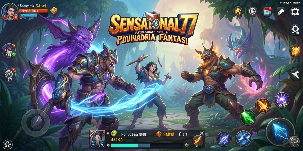 Menampilkan gameplay mendebarkan dari SENSATIONAL77 dengan aksi petualangan.