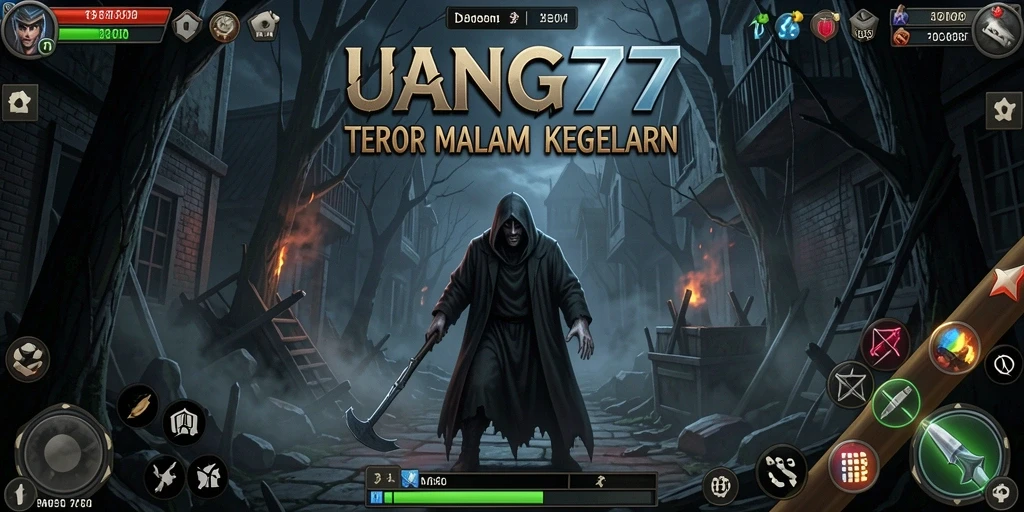 Gameplay menakutkan dalam UANG77, penuh dengan kejutan horor.